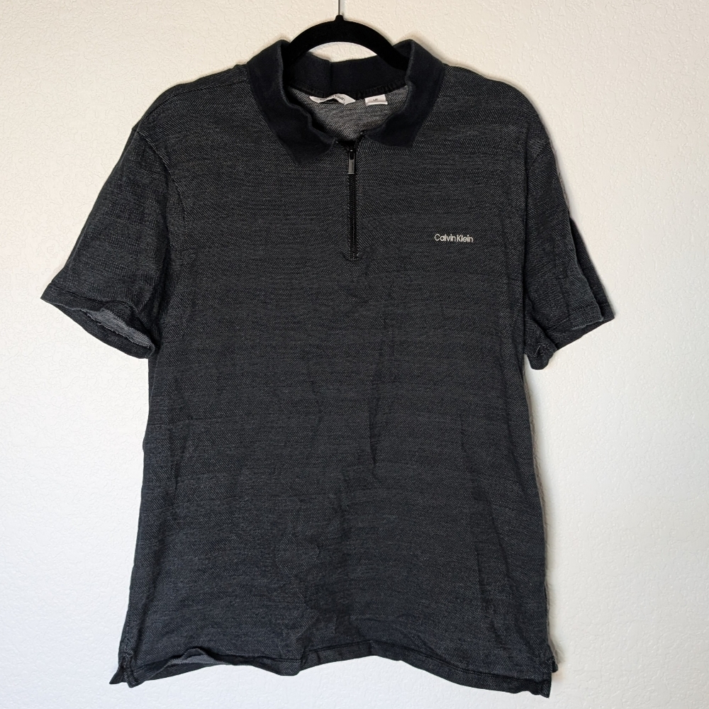 Calvin Klein Men's Charcoal Polo Shirt